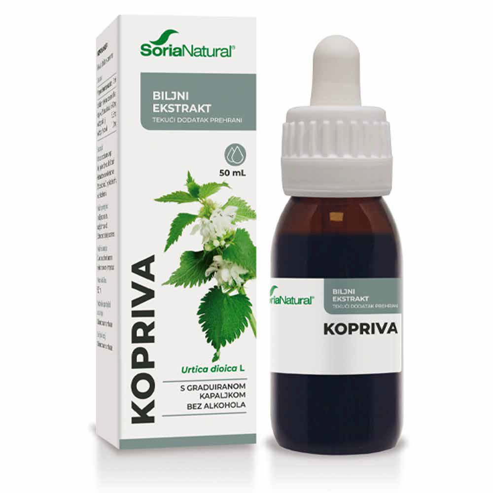 KOPRIVA 1000X1000 PNG Kopriva ekstrakt bez alkohola Soria 50 ml - Slika 1